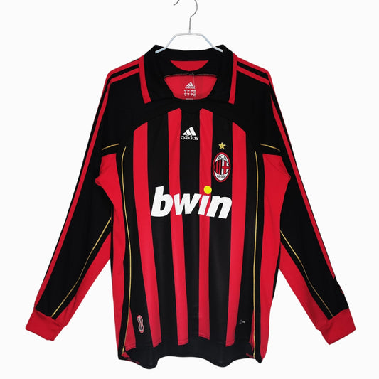 AC Milan 2006-07 Maillot Rétro Domicile Manches Longues