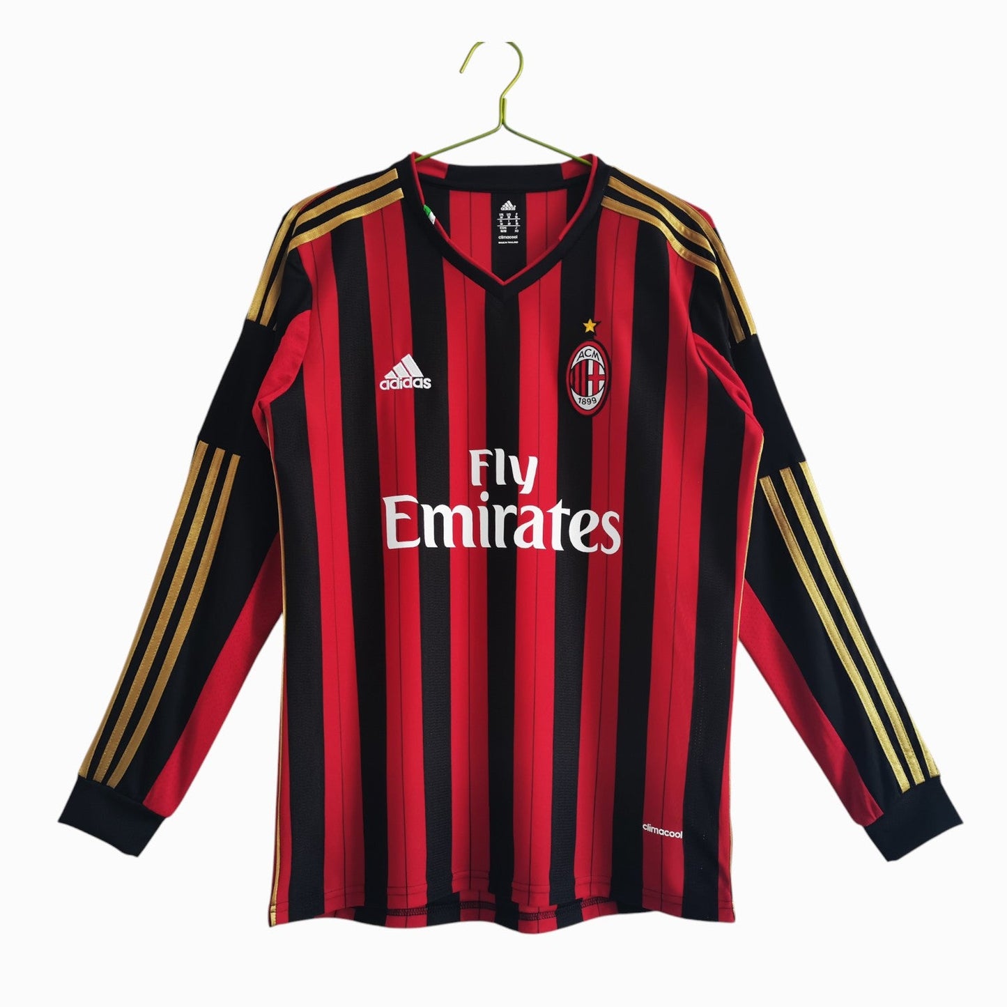 AC Milan 2013-14 Maillot Rétro Domicile Manches Longues