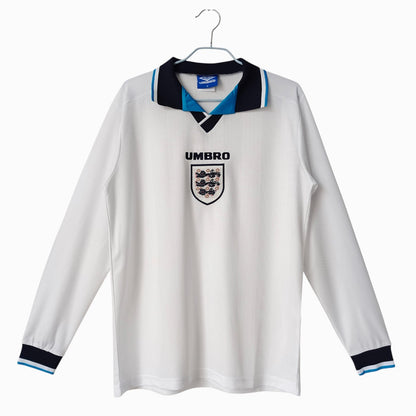 Angleterre 1996 Maillot Rétro Domicile Manches Longues