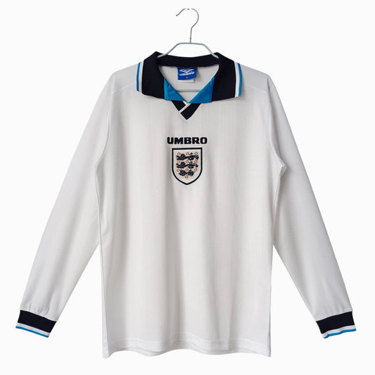 Angleterre 1996 Maillot Rétro Domicile Manches Longues