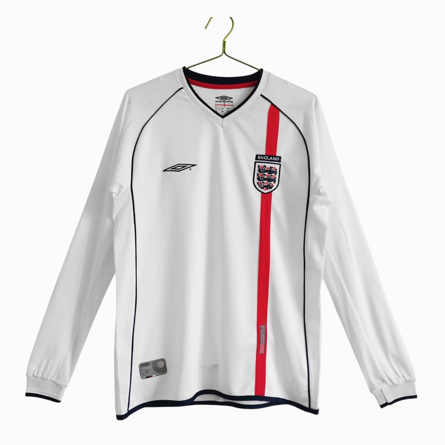 Angleterre 2001-03 Maillot Rétro Domicile Manches Longues