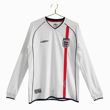 Angleterre 2001-03 Maillot Rétro Domicile Manches Longues
