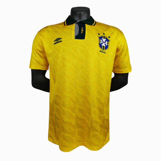 Brésil 1991-93 Maillot Rétro Domicile
