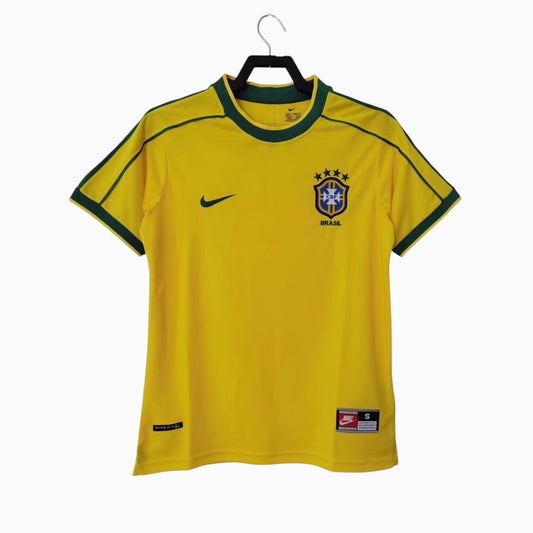 Brésil 1998 Maillot Rétro Domicile