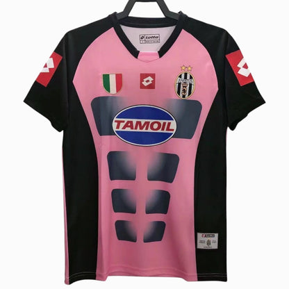 Juventus 2002-03 Maillot Rétro Rose Noir