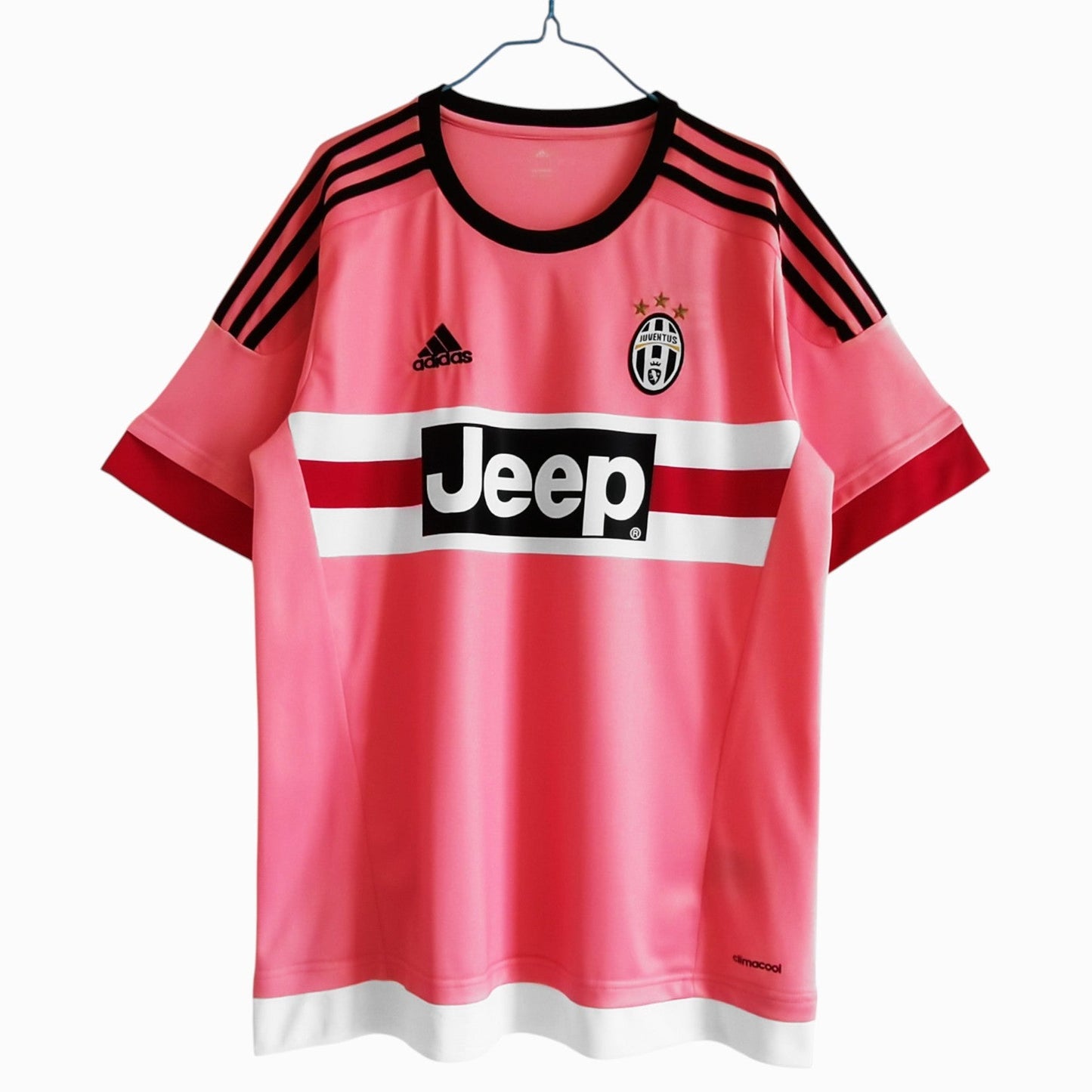Juventus 2015-16 Maillot Rétro Extérieur Rose