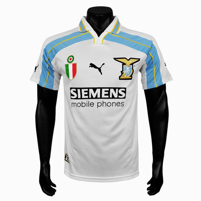 Lazio 2000-01 Maillot Rétro Blanc