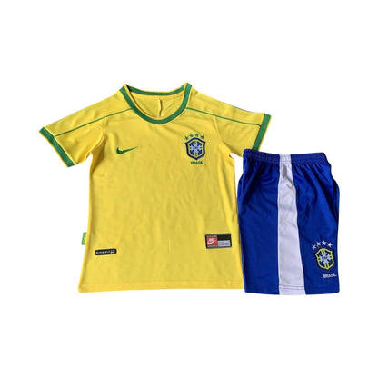 Maillot Rétro Enfant/Junior Brésil 1998 Domicile