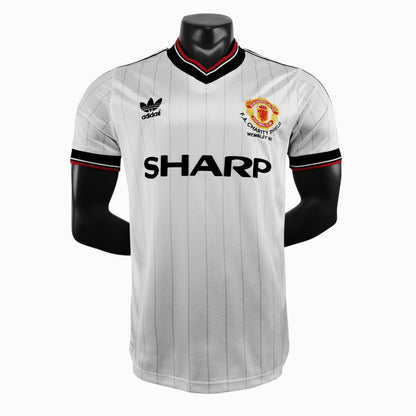 Manchester United 1983 Maillot Rétro Blanc
