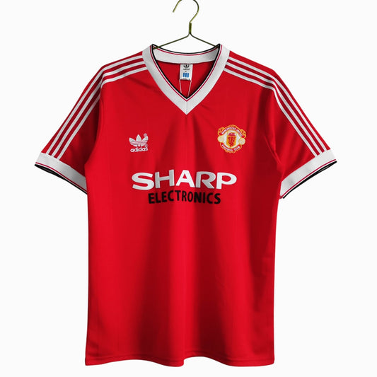 Manchester United 1983 Maillot Rétro Domicile