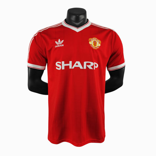 Manchester United 1984 Maillot Rétro Domicile