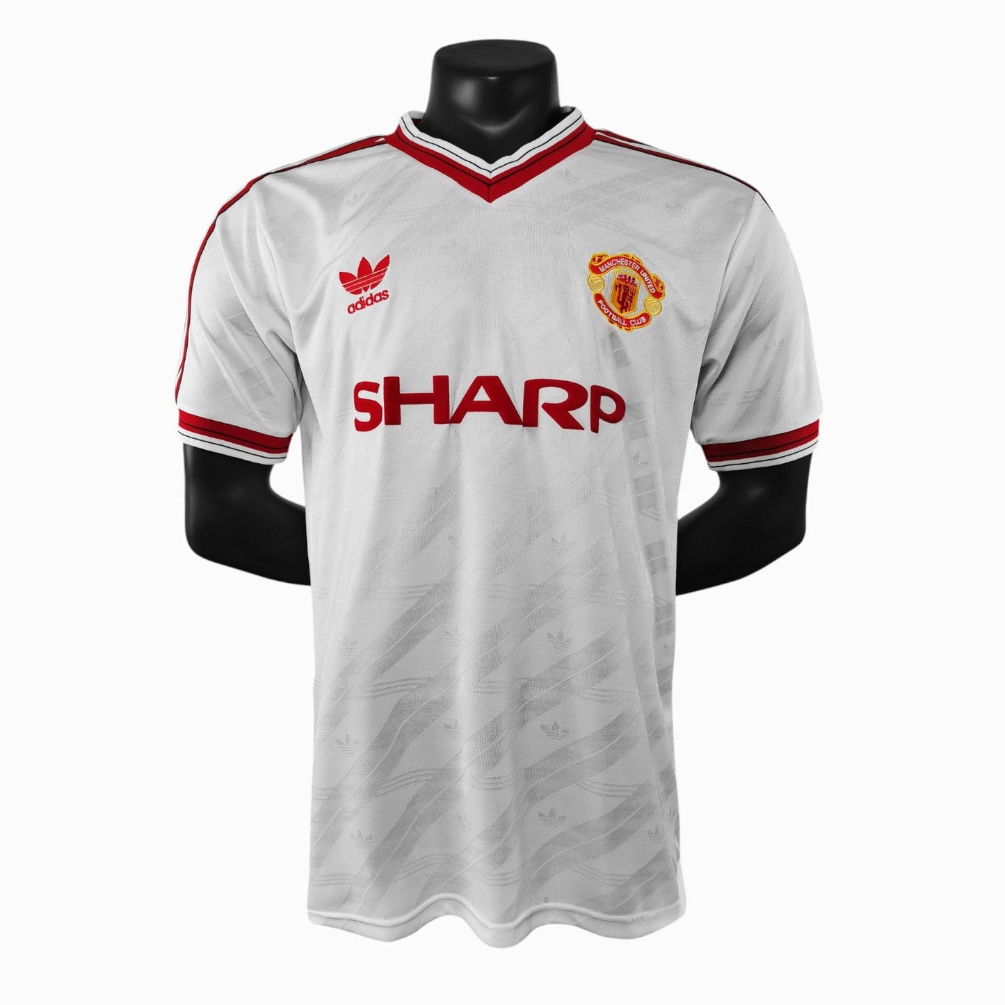 Manchester United 1986 Maillot Rétro Blanc
