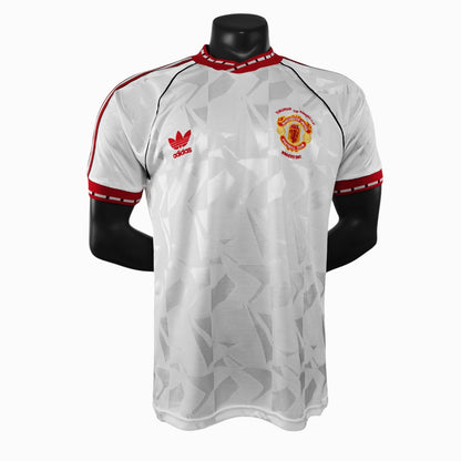 Manchester United 1991 Maillot Rétro Blanc