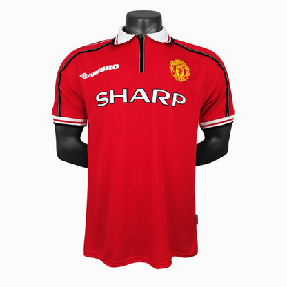 Manchester United 1998-99 Maillot Rétro Domicile