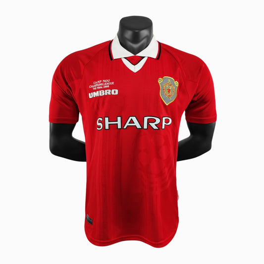 Manchester United 1999 Maillot Rétro Domicile