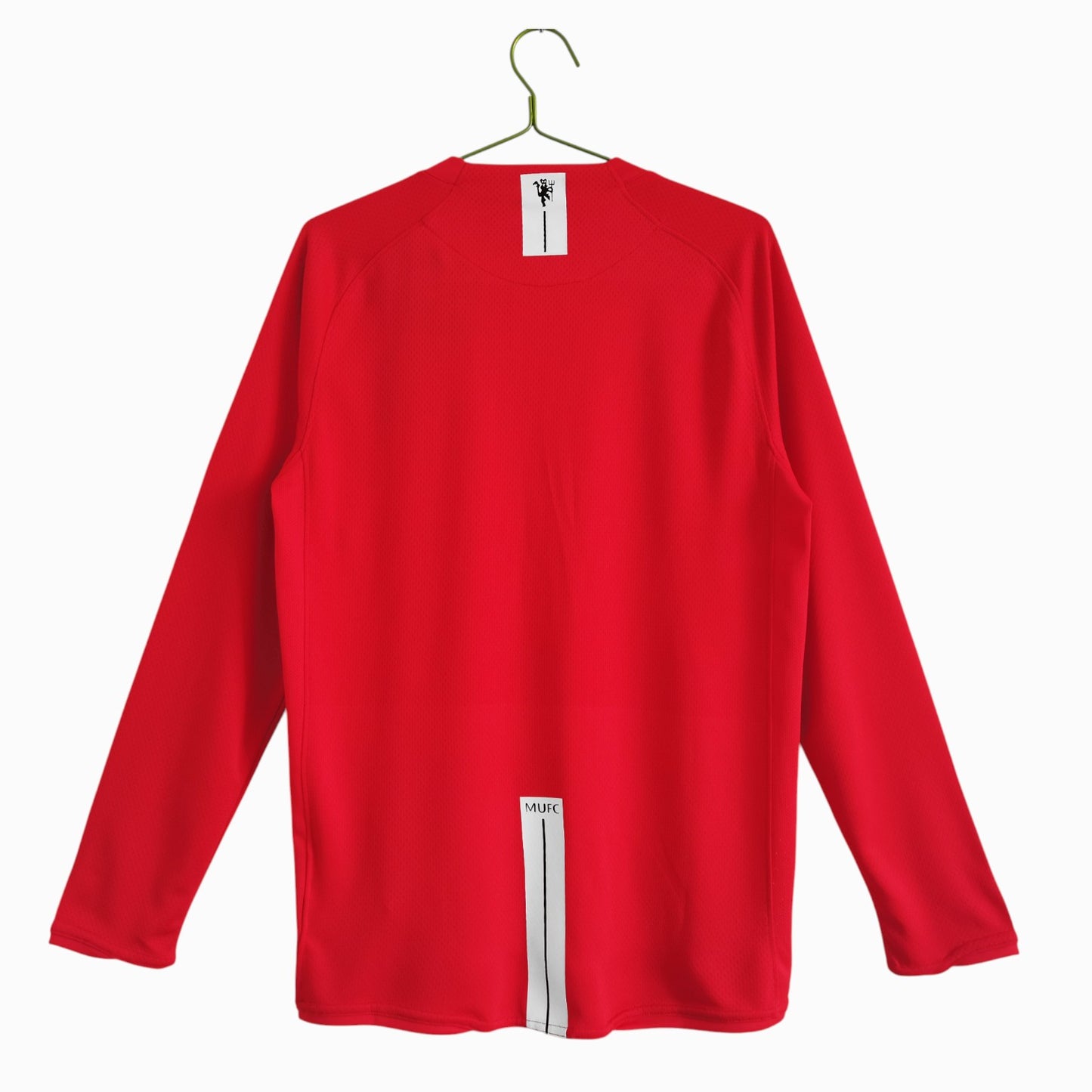 Manchester United 2007-08 Maillot Rétro Domicile Manches Longues