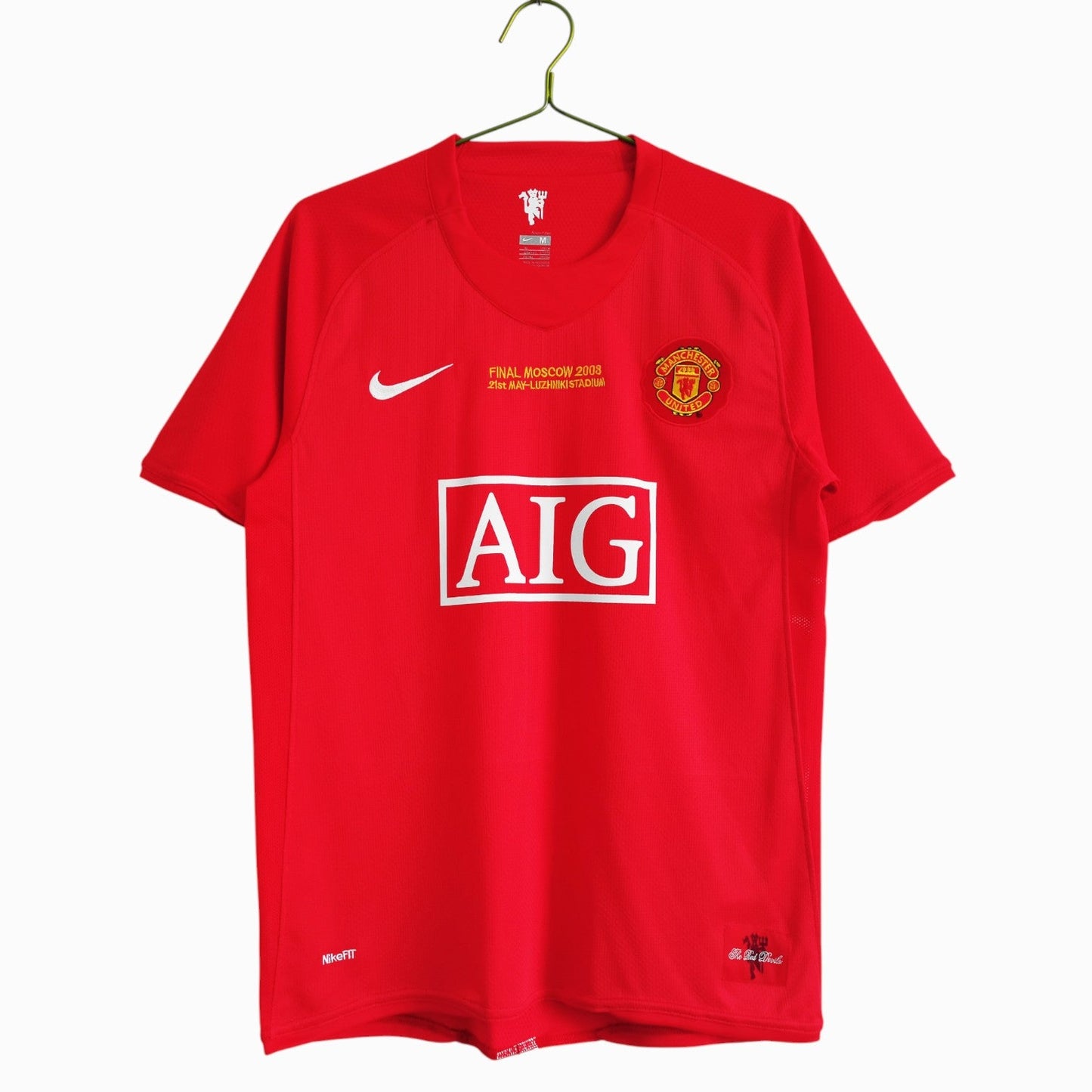 Manchester United 2007-08 Maillot Rétro Domicile Version Champions League