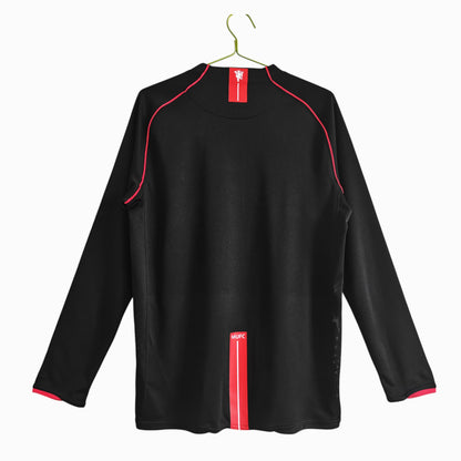 Manchester United 2007-08 Maillot Rétro Extérieur Manches Longues