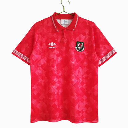 Pays De Galles 1990-92 Maillot Rétro Domicile