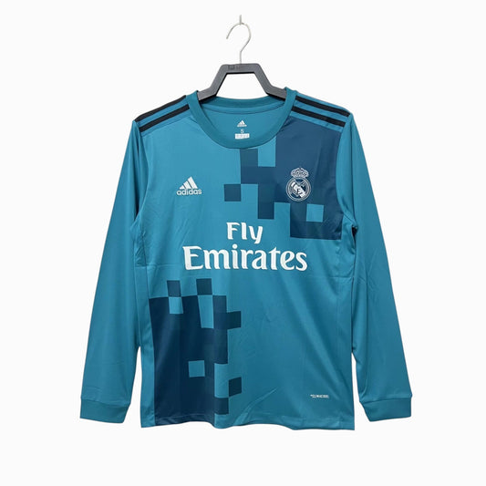 Real Madrid 2017-18 Maillot Rétro Alternatif Manches Longues