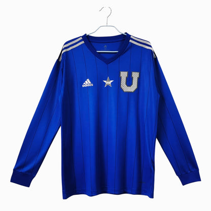 Universidad De Chile 2011 Maillot Rétro Commémoratif Bleu Manches Longues